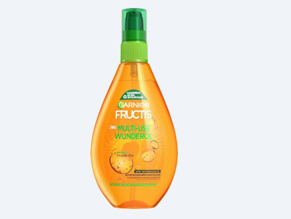 GARNIÈRE FRUCTIS Spray protecteur de chaleur Miracle Oil, pour cheveux très abîmés, 150 ml