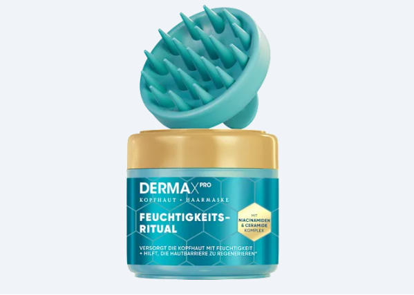 Masque capillaire hydratant DermaXPro avec masseur de cuir chevelu, 300 ml