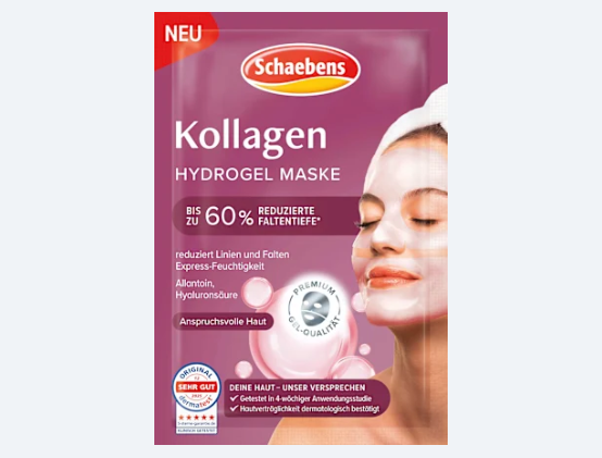 Schaebens Masque en tissu hydrogel au collagène, 1 pièce