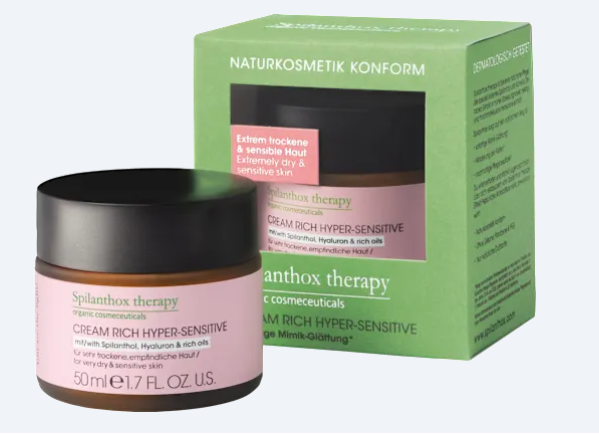 Thérapie Spilanthox Crème visage riche pour peaux hypersensibles, 50 ml
